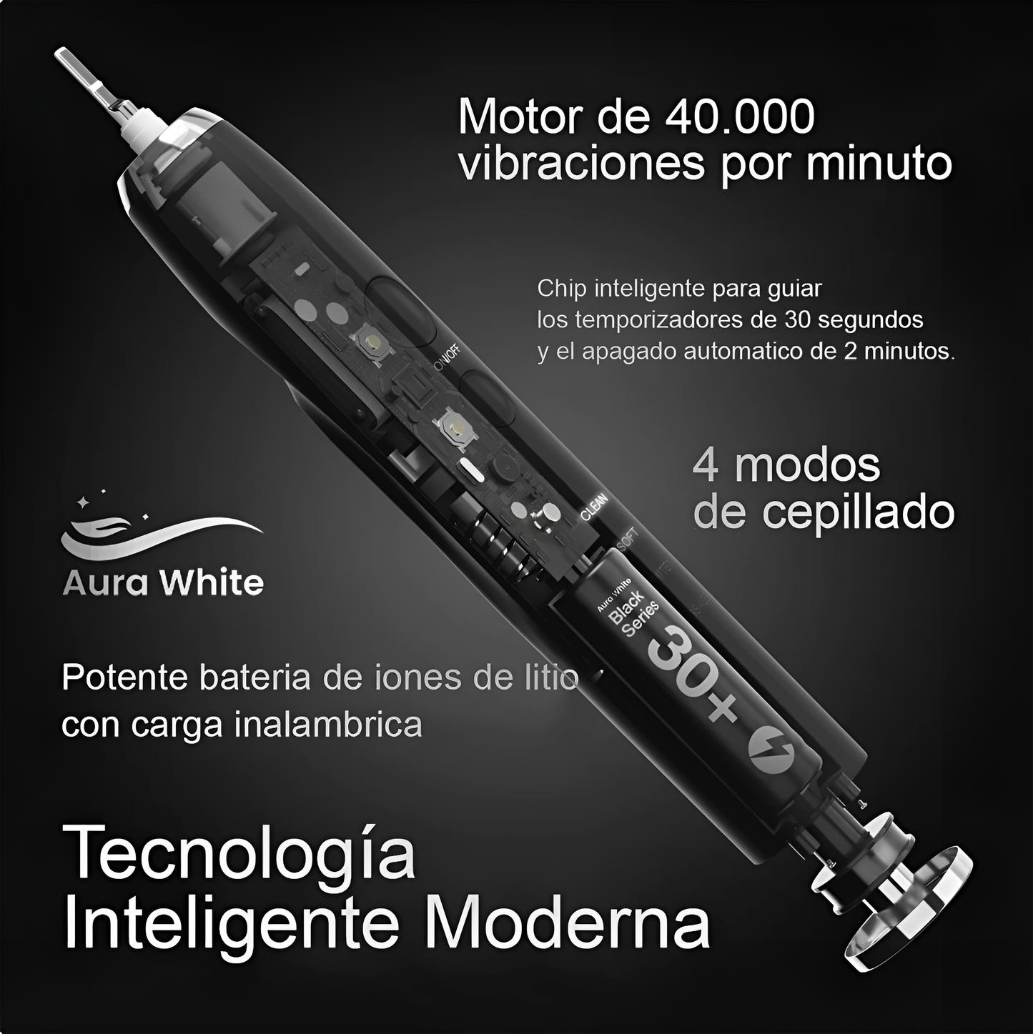 Aura Sonic - Cepillo Electrico Ultrasonico