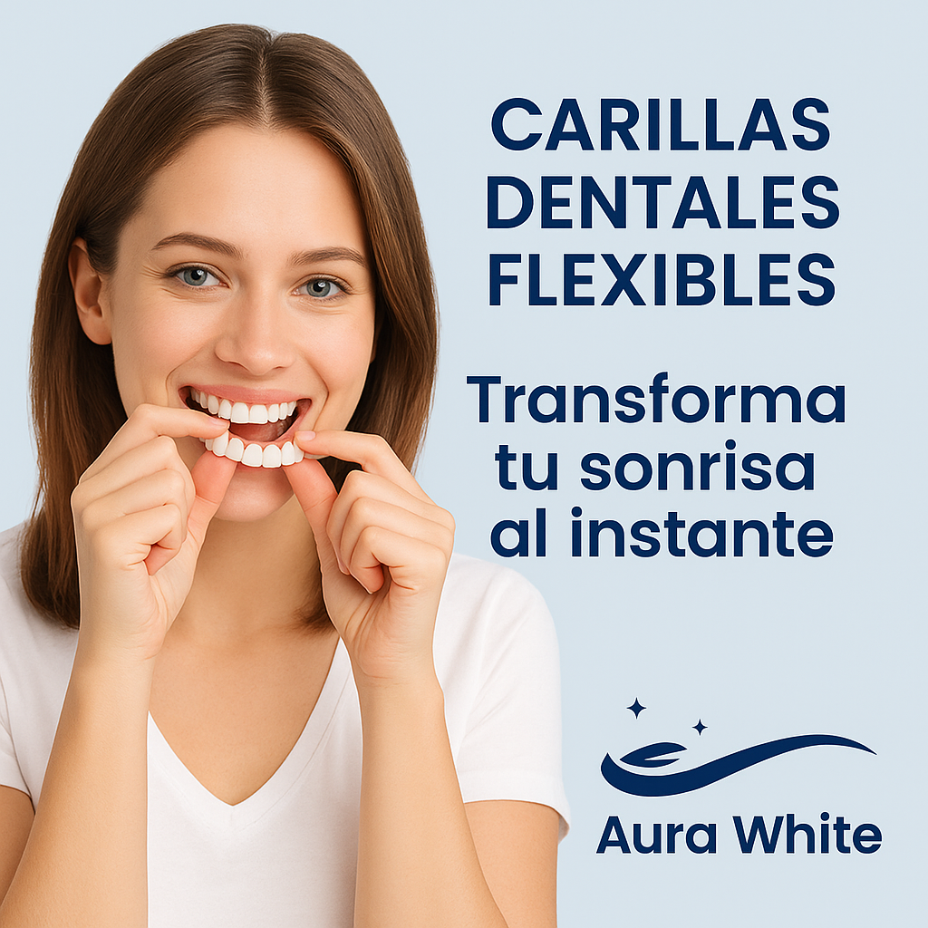 PRÓTESIS DENTALES ADAPTABLES + TIRAS BLANQUEADORA DE REGALO